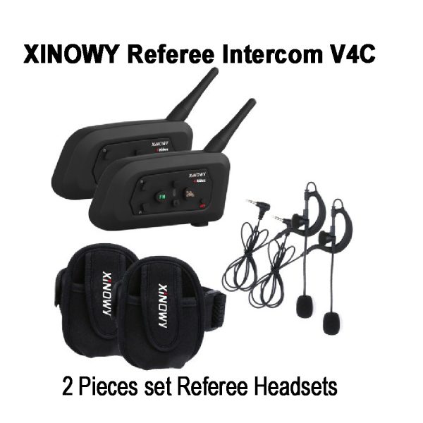 XINOWY V4C Referee Communication System Intercom Dual Pack