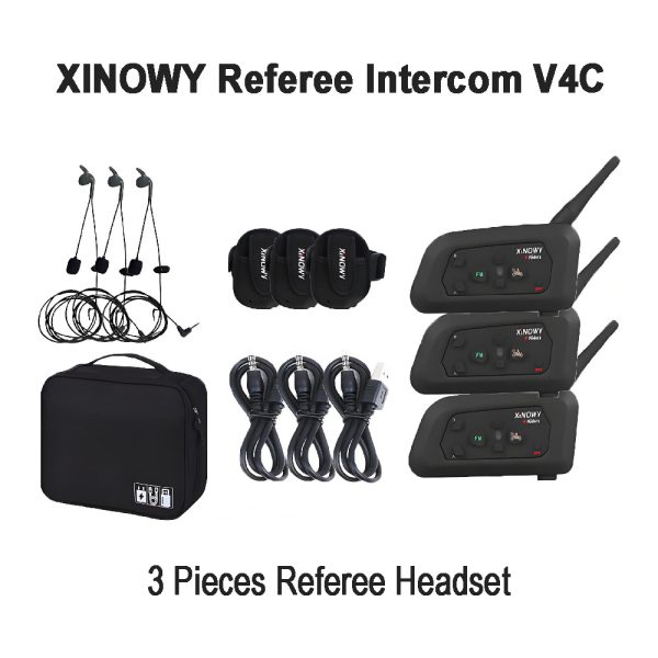 XINOWY 3 Pieces set V4C Referee Communication System Three Pieces Pack