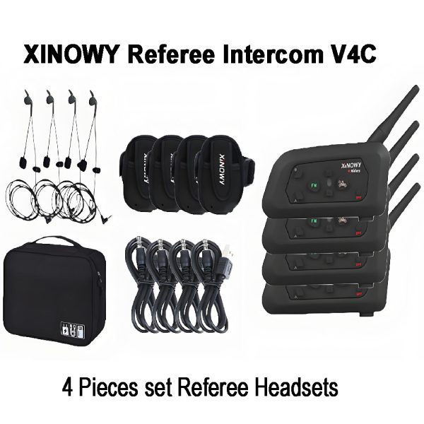 XINOWY 4 Pieces Set V4C Referee Communication System Four Pieces Pack