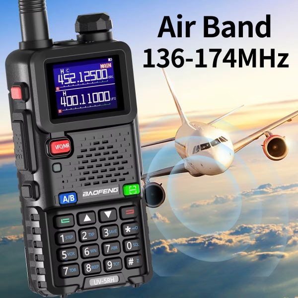 Baofeng UV-5RH 10W Multi Band Walkie Talkie Long Range Wirless Copy Frequency NOAA 999CH Type-C Upgraded UV-5R Ham Two Way Radio - Image 2